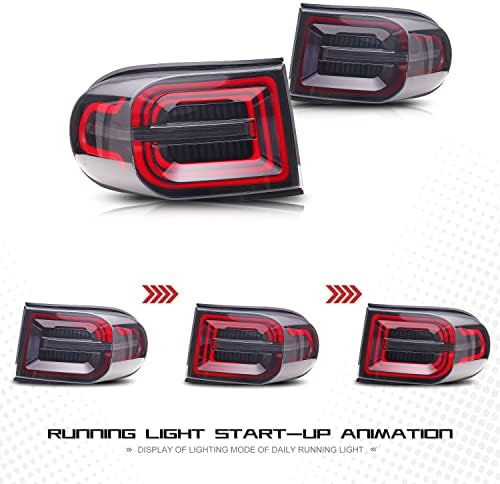 ınginuity zaman LED park lambaları Toyota FJ Cruiser 2007-2014 İçin Start-up Animasyon DRL Sıralı Göstergesi Arka