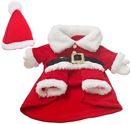 Köpek Kedi Noel Noel Baba Kostüm, komik Pet Cosplay Kıyafetler ile bir Kap, köpek Polar Sıcak Giyim Giysi için Noel