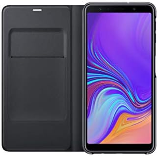 Galaxy A7 2018 için Samsung Orijinal Folio Cüzdan Kılıfı - Siyah