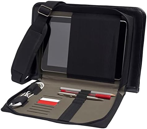 Broonel Siyah Deri Dizüstü Messenger Kılıf ile Uyumlu HP ZBook Fury G9 16 Mobil İş İstasyonu