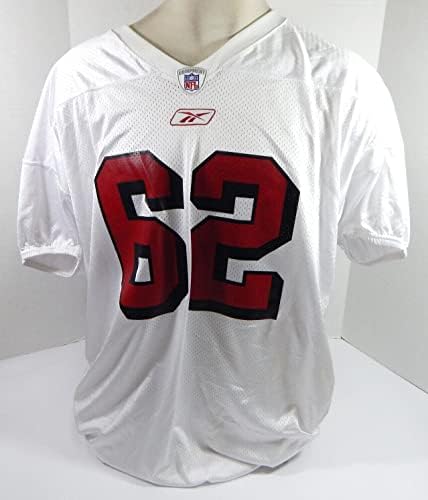 2002 San Francisco 49ers Jeremy Newberry 62 Oyunu Yayınlanan Beyaz Pra Forması 3 0-İmzasız NFL Oyunu Kullanılmış