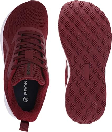 BRONAX kadın Geniş Ayak Kutusu Yol koşu ayakkabıları / Geniş Atletik Tenis Sneakers Kauçuk Taban ile