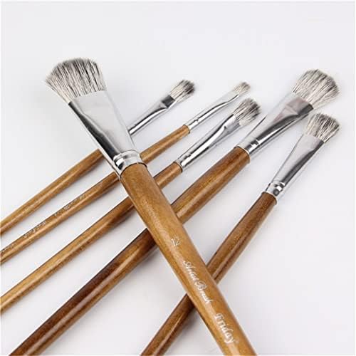 SDGH 6 adet Saç Fırçası Suluboya Boya Fırçası Sanat Malzemeleri Seti Çizim Boyama Fırça Kalem Sanatçı Yağlıboya Fırçaları