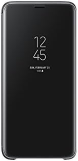 Kickstand ile Samsung Galaxy S9+ S-View Flip Case, Siyah