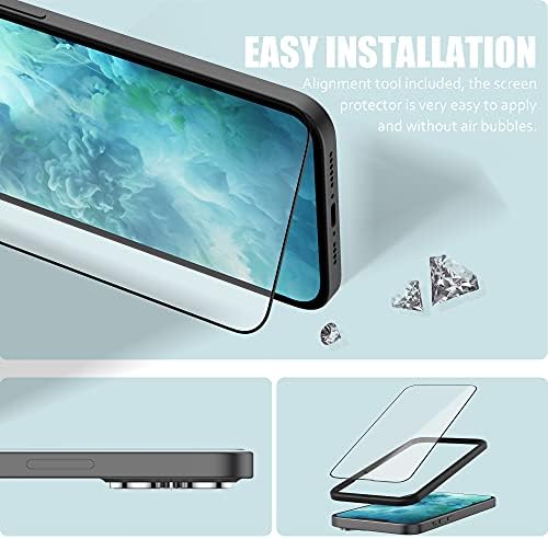 SURPHY Uzay Gri silikon kılıf + 3 Paket Ekran Koruyucu için iPhone 13 Pro 6.1 inç (2021 Sürümü)