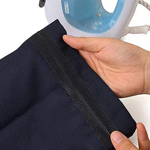 HomeSoGood 4 PAKET Pantolon Kenar Kısaltmak Kot Ayak Baskı Elbise Etek Konfeksiyon Giyim Dikiş Kumaş (47.24 inç,Siyah)