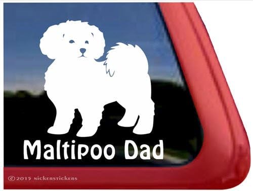 Maltipoo Baba ~ Maltipoo Köpek Pencere Çıkartma