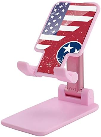 Amerika Tennessee Eyalet Bayrağı cep telefonu standı Katlanabilir telefon tutucu Taşınabilir akıllı telefon standı