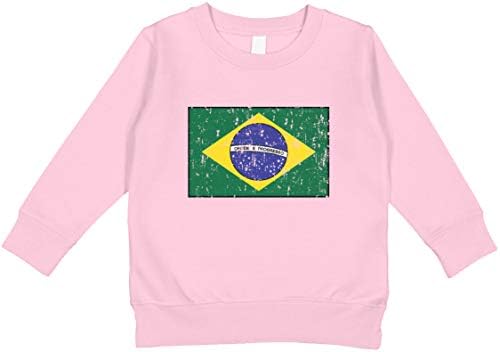 Amdesco Brezilya Bayrağı Brezilyalı Yürümeye Başlayan Çocuk Sweatshirt