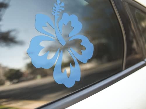 Hawaiian Ebegümeci Çiçeği Çıkartması-Araba, Kamyon, Dizüstü Bilgisayar, Su Şişesi, Pencere, Duvar için Mükemmel-Hawaii