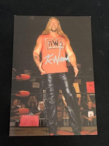 Kevin Nash 1998 Panini Wcw Superstars Güreş İmzalı İmzalı Kart - İmzalı Güreş Fotoğrafları