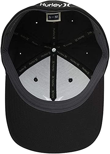 Hurley erkek şapka Seti-2 Parça Simgesi Bere ve H2O Dri - Fit Bir ve Sadece Ter Dayanıklı Gömme beyzbol şapkası