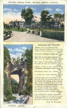 Doğal Köprü, Virginia Kartpostalı