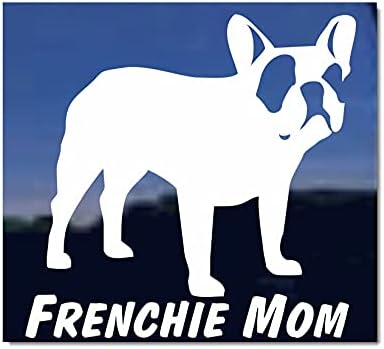 Fransız Anne ~ Fransız Bulldog Vinil Pencere Çıkartması Köpek Sticker