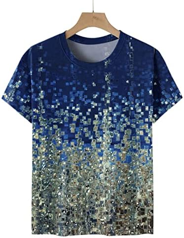 Üst Kadın Kısa Kollu 2023 Crewneck Tekne Boyun Pamuk Grafik Rahat Gevşek Fit Rahat Fit Bluz T Shirt Kızlar için