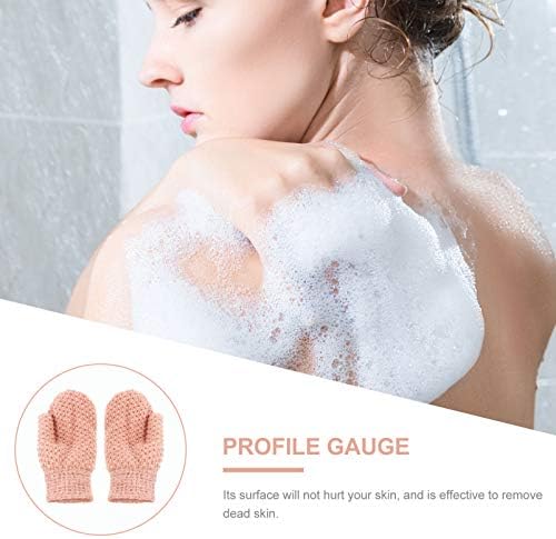 HEALLİLY Mens Vücut Scrubber 4 adet Vücut Peeling Eldiven Vücut Scrubber Mitt Havlu Eldiven Exfoliator için Banyo
