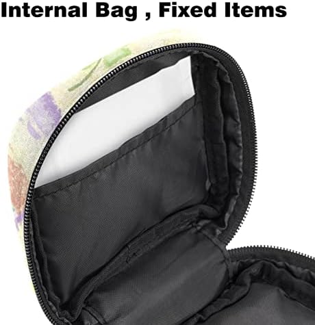 ORYUEKAN Sıhhi Peçete Saklama Çantası, Taşınabilir Kullanımlık Regl Pad Fermuarlı Çantalar, Kadın Kızlar için Tampon