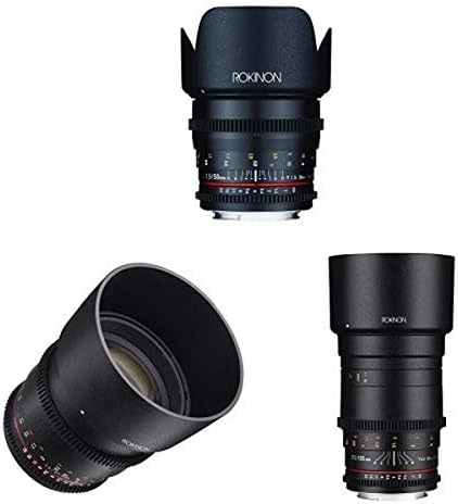 Rokinon CİNE DS Telefoto Cine Lens Paketi-Nikon için 50mm + 85mm + 135mm