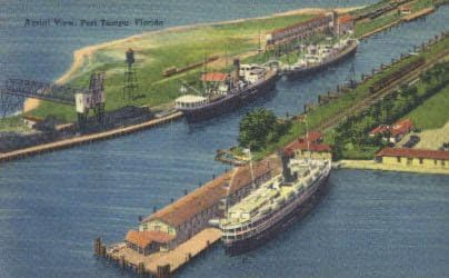 Tampa Limanı, Florida Kartpostalı