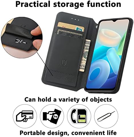 Linzhou Oppo A16 / A54S Cüzdan Kılıf, Flip Koruyucu kapak manyetik stand Fonksiyonu Deri telefon kılıfı için Oppo