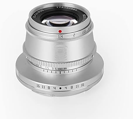 TTArtisan 35mm F1.4 APS-C Formatı Büyük Diyafram Manuel Odaklama Sabit canon lensi M Dağı Kamera Gümüş