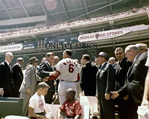 OnlyClassics John Kennedy ve ST. Louis Cardinals Stan MÜZİKAL Beyzbol All-Star Oyunu 8X10 Fotoğraf