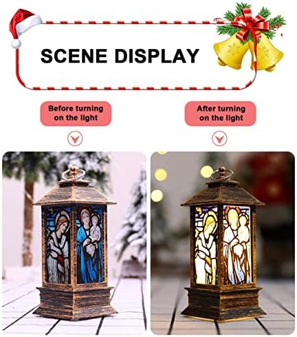Ev dekorasyon Küçük süsler yeni Noel Rüzgar lamba dekorasyon imitasyon LED lamba süsler kilise tatil ev dekorasyon