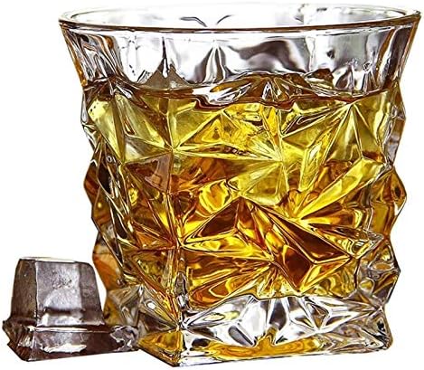 DEPİLA viski decantador Viski Gözlük, Eski Moda Çift Duvar Kristal Gözlük, Bourbon Kokteyl Votka Gözlük, içme bardakları,