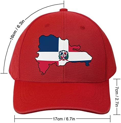 Dominik Cumhuriyeti Haritası Bayrağı Moda Kamyon Şoförü Baba Şapka Yıkanmış beyzbol şapkası Spor Erkekler Kadınlar