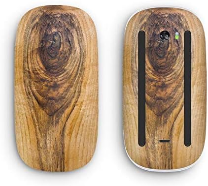 Tasarım Skinz ışık düğümlü Woodgrain Vinil çıkartması ile uyumlu Apple Magic Mouse 2 (Kablosuz, Şarj edilebilir) Çoklu