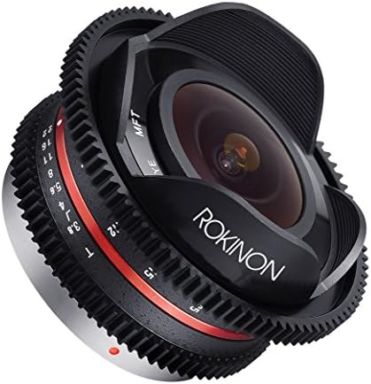 Rokinon CV75MFT-B 7.5 mm T3.8 Sinema Balıkgözü Lens için Olympus / Panasonic Mikro 4/3 Kameralar Siyah