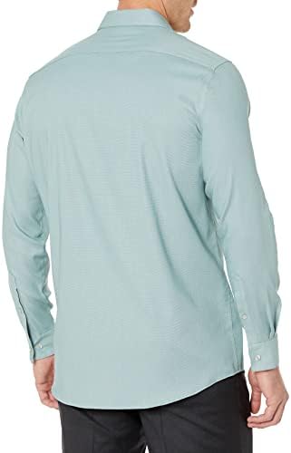 Van Heusen erkek Elbise Gömlek Düzenli Fit Ultra Kırışıksız Esnek Yaka Streç