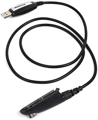 HYS USB kablosu için GT-3WP ve BF-9700 TC-WP10W Su Geçirmez Telsiz İki Yönlü Telsiz Walkie Talkie, Siyah
