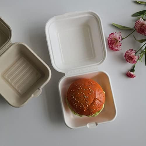 HEMOTON Cupcake Standı Bento Kek Kutusu 25 adet Kapaklı Gitmek için Gıda Kapları Çıkarın Konteynerler Paket Tepsisi