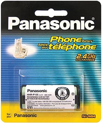 Kablosuz Telefonlar için Panasonic 2.4 V Ni-MH Şarj Edilebilir Pil (HHR-P105A)