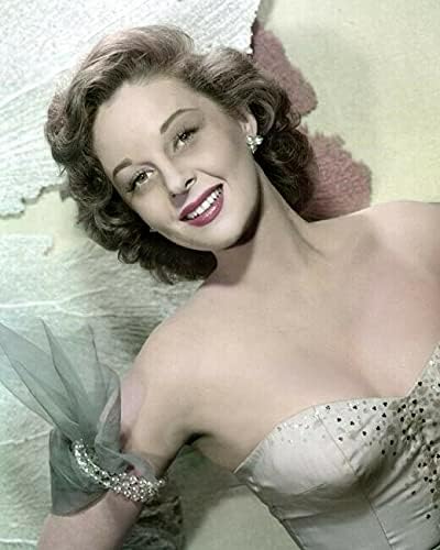 Virginia Mayo klasik Hollywood glamour düşük kesim elbise 8x10 inç fotoğraf poz