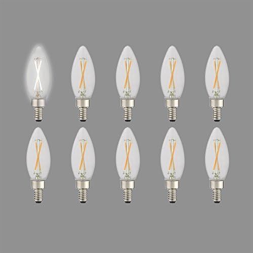 Livex Aydınlatma 920206 Filament LED Ampuller, Şeffaf Cam, 1,25 x 3,75