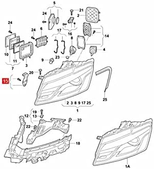 Ön Sağ Far Konut Braketi tamir kiti 8R0998122 Audi Q5 2009-2012 için