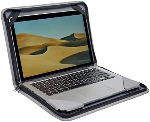Broonel Gri Deri Dizüstü Messenger Kılıf-ASUS VivoBook S14 | ASUS Vivobook S14 5431 ile uyumlu