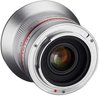 Samyang SY12M-FX-SIL Fujifilm X-Mount Kameralar için 12mm F2.0 Ultra Geniş Açı Lens, gümüş
