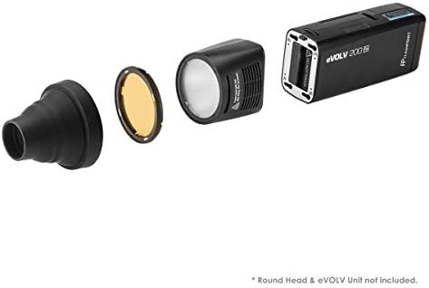 Parlama noktası Yakınlaştırma Li-on X R2 TTL On-Kamera Yuvarlak Flaş Speedlight Kiti Nikon (Godox V1)