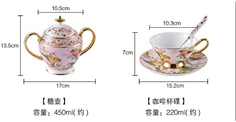 ZHUHW İngiliz Kemik Çini İkindi Çayı çay seti, fincan ve çay tabağı, Avrupa Seramik Kahve Seti, Siyah çay bardağı,