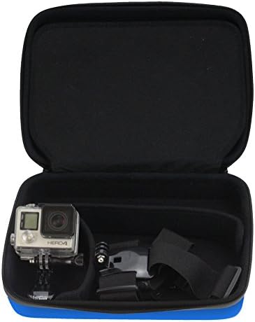 Navitech Mavi Ağır Sağlam Hard Case / Kapak ile Uyumlu Veho Muvi KX-2 Pro Eylem Kamera