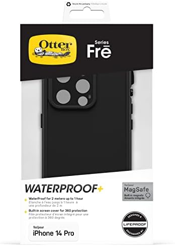 MagSafe ile OtterBox Fre iPhone 14 Pro Kılıf, Su Geçirmez (IP68), Darbeye Dayanıklı, Kire Dayanıklı, Dahili Ekran