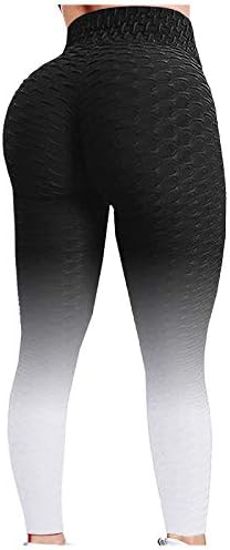 Kadınlar Yüksek Bel Tayt Cepler ile Karın Kontrol Egzersiz Yoga Pantolon Kalça Kaldırma Spor Egzersiz Spor Tayt