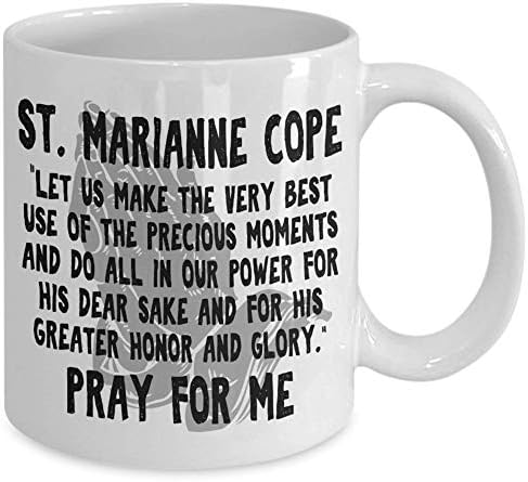 Aziz Marianne Başa Hediye Kahve Kupa İlham Aziz Gün Bayram Dini Katolik Hıristiyan Kilisesi Çay Sevgilisi