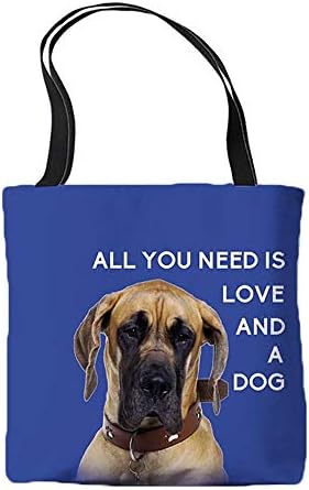 İhtiyacınız olan tek şey Aşk ve Kadınlar için Bir Köpek Bez Çantalar Danua Tasarımı
