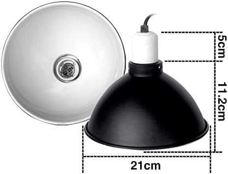 ATB HEDİYE Sürüngen aydınlatma armatürü, 8.5 inç Sürüngen Derin Kubbe Fikstür Anahtarı Sürüngen ısı lambası UVB Ampul