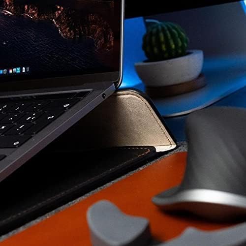 BEFINE 16 inç Premium Deri Tasca Standı Kol PU ve İç Süet Dayanıklı Kılıf Ustalar tarafından tasarlandı 2021 MacBook