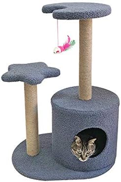 TONPOP Kediler Ağacı Kedi Kulesi Sisal Kedi Atlama Platformu Yıldız Ay Kedi Tırmanma Çerçevesi Dört Mevsim Mevcut